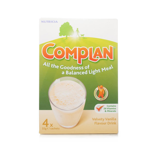 Complan Vanilla Flavour Nutrition Drink 4 x 55g Sachets