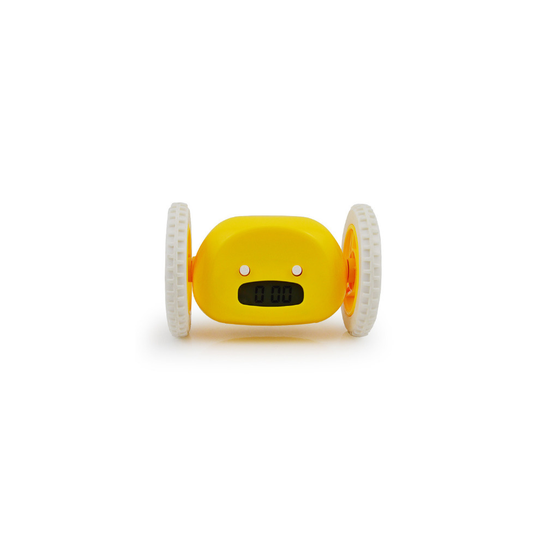 (Yellow) Clocky Extra Loud for Heavy Sleeper Runaway Alarm Clock