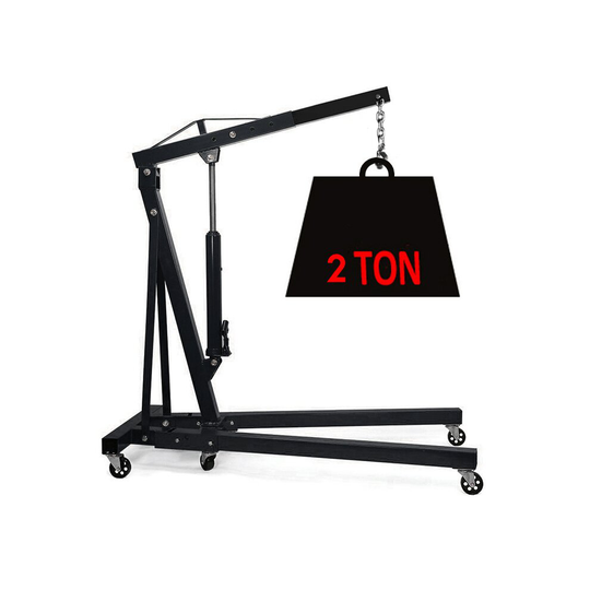 Folding Workshop Crane Double Pump 2 Ton Engine Lifting Gear Crane