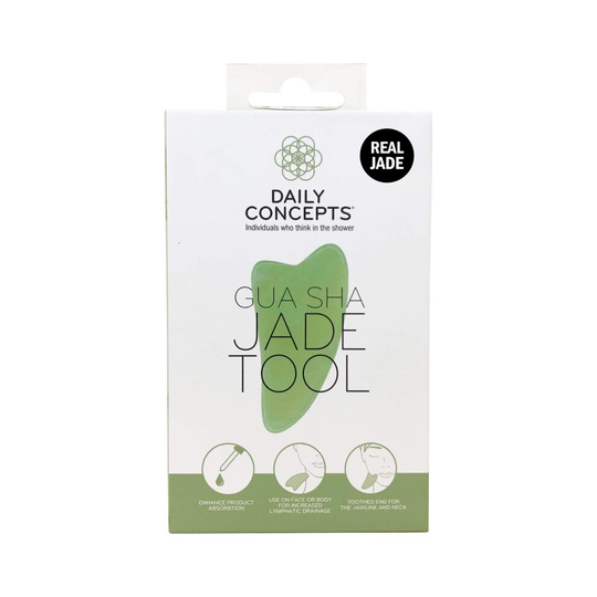 DAILY CONCEPTS Gua Sha Jade Facial Tool, 1 Count