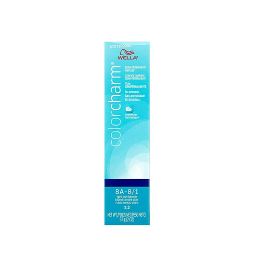 (8A - 8/1 Light Ash Blonde ) Wella Color Charm 8A Light Ash Blonde Demi - Permanent Haircolor