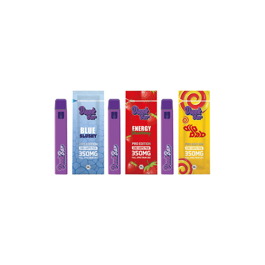 (VIMTO CRAZE) Dank Bar Pro Edition 350mg Full Spectrum CBD Vape Disposable by Purple Dank - 12 flavours