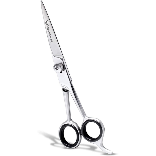 Focus World Uk Hairdressing Scissors 6.5 Inch Hairdressers Barber Hair Scissors for Professional Hairdressing of Adults, Men & Women, Stainless Steel