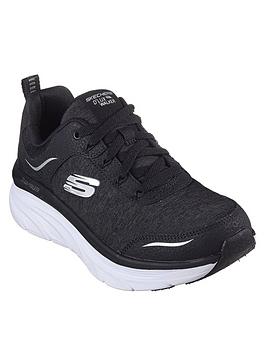 Skechers D'lux Cool Groove Trainer - Black, Black, Size 3, Women
