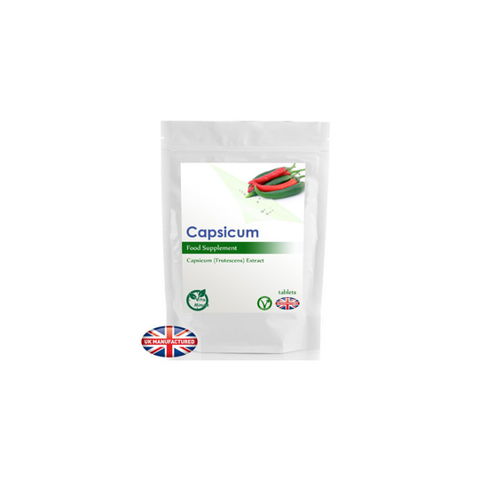 Capsicum Capsaicin Extract 500mg (180 Tablets) UK (V)