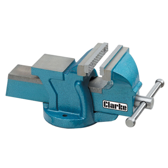 CLARKE CV100B Metalwork Fixed Bench Vice Jaw Opening 4" 100mm 6 KG