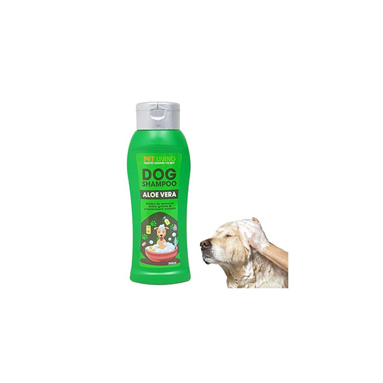 Pet Dog Shampoo Aloe Vera & Tea Tree Shampoo 350ML Suitable for all Dogs Shampoo (Aloe Vera)