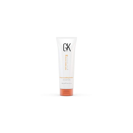 GK HAIR Global Keratin Thermal Style Her Hair Cream (3.4 Fl Oz/100ml) Thermal Styling Cream Anti Frizz Heat Protectant against Flat Iron Heat & Hot
