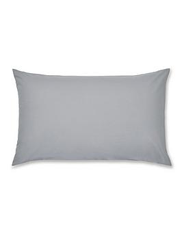 Catherine Lansfield Easy Iron Standard Pillowcase Pair - Grey