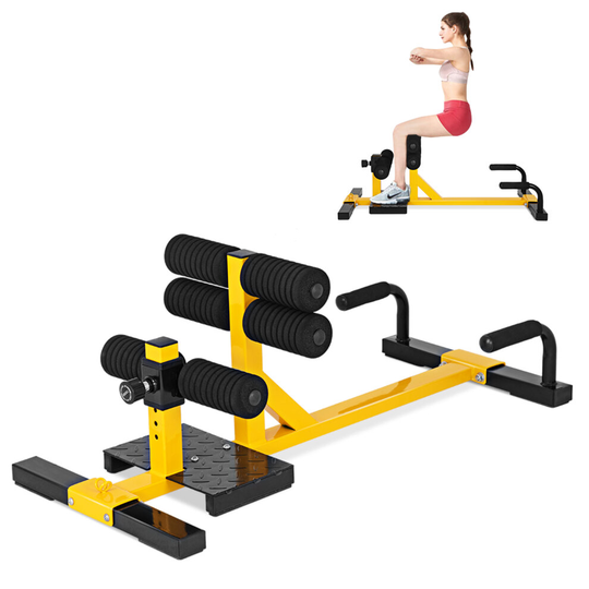 3-in-1 Multifunctional Squat Machine Deep Sissy Squat-Abdominal Bench