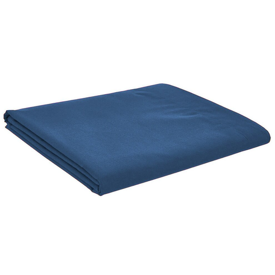 ( King Flat sheet, Mid-Blue) Luxury Flat Sheets Bed Sheets PolyCotton Percale