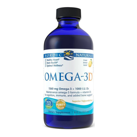 Nordic Naturals Omega-3D, Lemon , 1560mg - 237 ml.