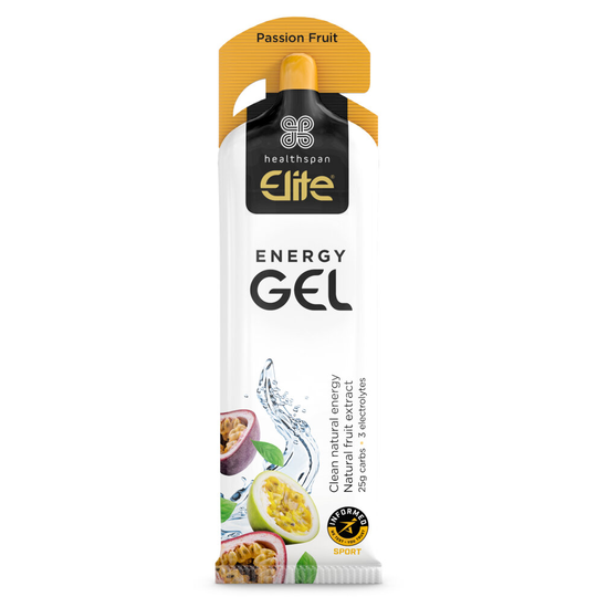 Healthspan Elite Passion Fruit Energy Gels, 24 Sachets