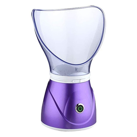 Steaming Face, Professional Sinus Steam, Inhaler Facial Skin Moisturizing Spa Steamer, With Aroma Diffuser Humidifier Function Purple