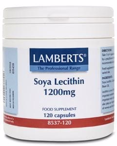 Lamberts Soya Lecithin Capsules, 1200mg, 120Caps
