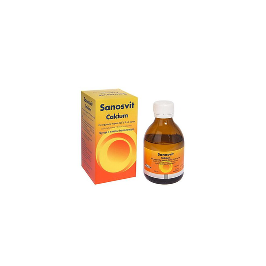SANOSVIT CALCIUM Banana flavor syrup - 150 ml