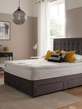 Silentnight Isla Velvet 1000 Pocket Pillowtop Divan Bed With Headboard And Storage Options