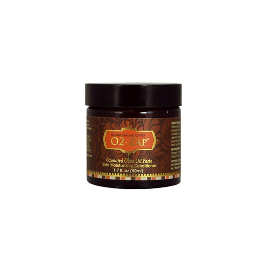 Global Healing O2-Zap - Organic Ozonated Olive Oil, Oxygen-Rich Salve For All Skin Care Routines - Cold-Pressed Face & Body Moisturizer To Hydrate and