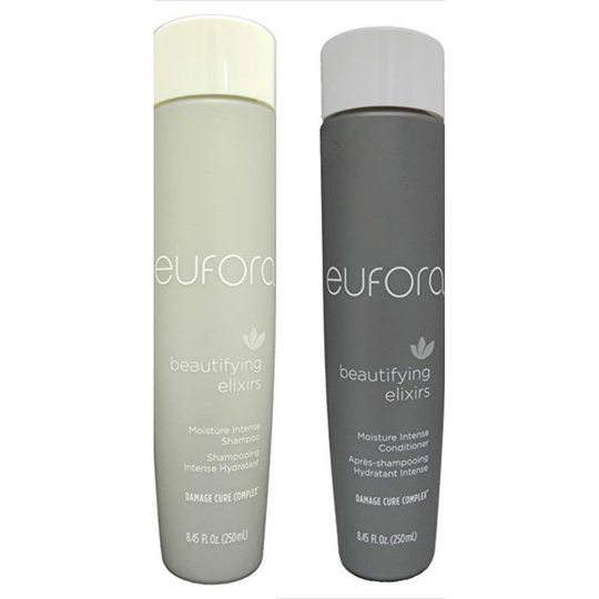 Eufora Beautifying Elixirs Moisture Intense Shampoo and Conditioner, 8.5 Ounce