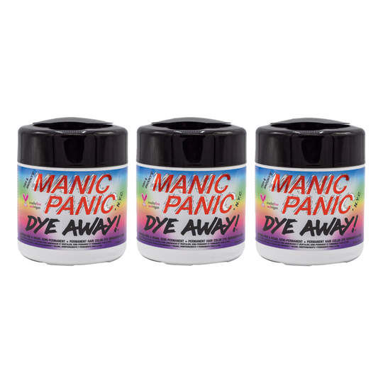 (Trio Pack) Manic Panic - Dye Away Wipe - 50 Pack Vegan Cruelty Free Face Wipes for Removing Hair Dye From Skin- Multi Packs Available