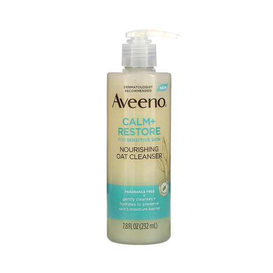 Aveeno, Calm + Restore, Nourishing Oat Cleanser, Fragrance Free, 232ml