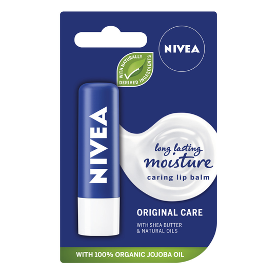 Nivea Original Care Caring Lip Balm, 4.8 g, Pack of 12