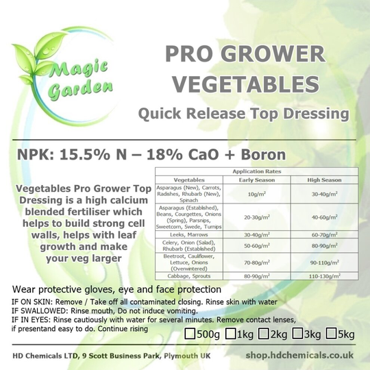 (1000g - 1kg) Pro Grower Blended Quick Release Top Dressing Veg Fertilizer