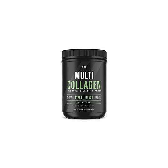 Multi Collagen Protein Powder (400g) - Types I, II, III, V & X - Hydrolyzed Grass Fed Bovine, Wild Caught Fish, & Free-Range Chicken & Eggshell