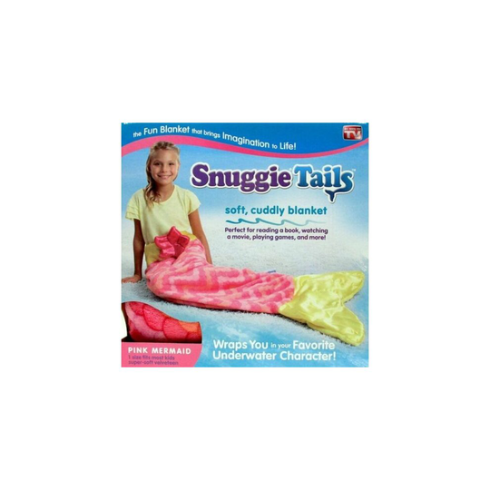 Snuggie Tails Pink Green Mermaid Soft Blanket Sleeping Bag