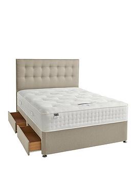 Silentnight Jasmine Luxury 2000 Pocket Divan Bed With Storage Options (Headboard Not Included)