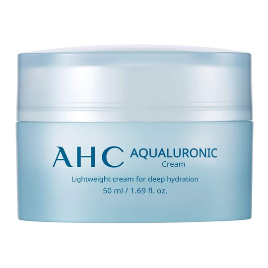 AHC Hydrating Aqualuronic Face Cream with Hydrating Triple Hyaluronic Acid Korean Skincare 50 ml