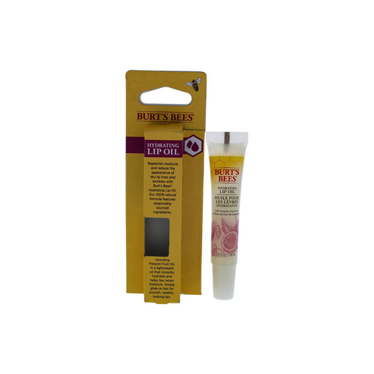 Burts Bees Hydrating Lip Oil with Passion Fruit Oil for Unisex 0.27 oz Lip Oil