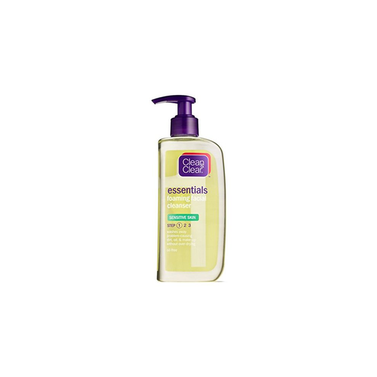 Clean & Clear Foaming Facial Cleanser, Sensitive Skin, 8 Ounces