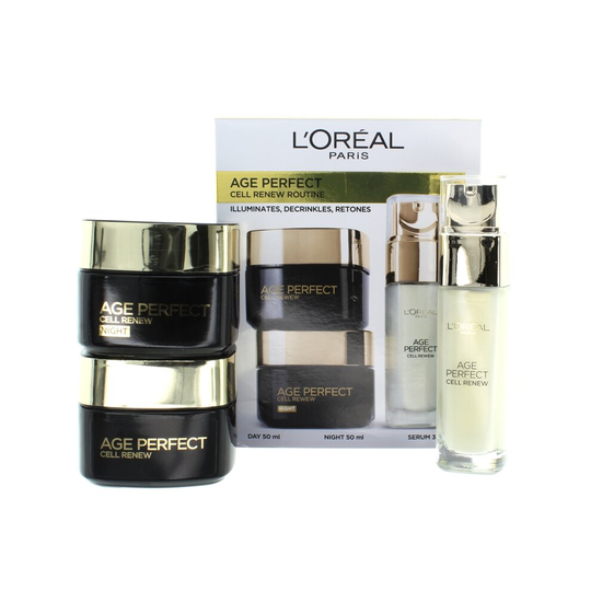 L'Oreal Age Perfect Cell Renew Skincare Set Day & Night Cream & Serum