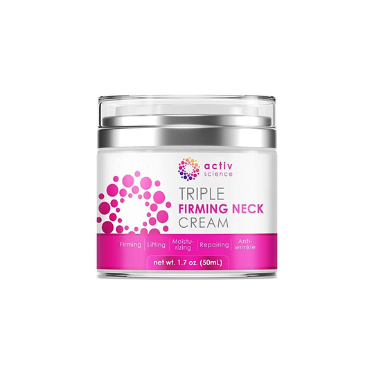 ACTIVSCIENCE Neck Firming Cream, Anti Aging Moisturizer for Neck & Décolleté, Double Chin Reducer, Skin Tightening Cream 2 fl oz.