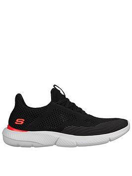 Skechers Air-Cooled Goga Mat Arch Vegan Slip On Trainer - Black