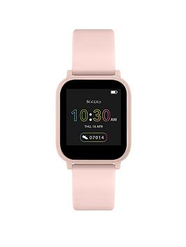 Tikkers Teen Series 10 Nude Silicone Strap Smart Watch, Nude