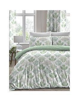 Dreams & Drapes Emily Duvet Cover Set - Green