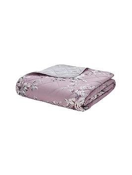 Catherine Lansfield Canterbury Bedspread Throw - Heather