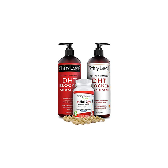 DHT Blocker Shampoo and Conditioner for Hair Loss With Biotin For Men, Women, Anti-Hair Loss Treatment, Rosemary Leaf Oil and Asparagus Extracts, for