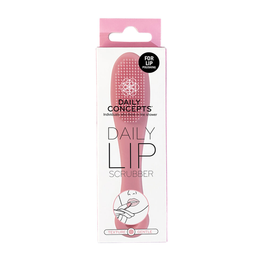 Daily Concepts - Daily Lip Scrubber Silicone Textured to Gently Exfoliate for Soft, Plump and Smooth Lips, Safe for all Lip/Skin Types 15g