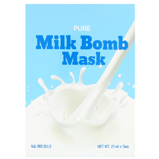 G9skin, Pure Milk Bomb Beauty Mask, 5 Masks, 21 ml Each