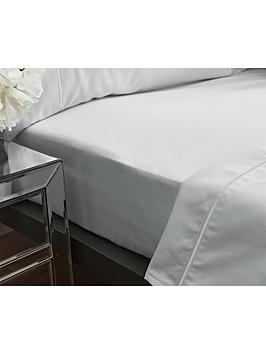 Bianca Fine Linens Luxury 800 Thread Cotton Sateen Flat Sheet In Grey