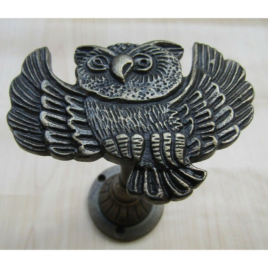 Owl Curtain hold back Antique Brass