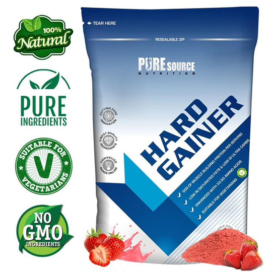 (3Kg, Strawberry) Weight Mass Gainer Protein Powder Hi-Calorie PSN