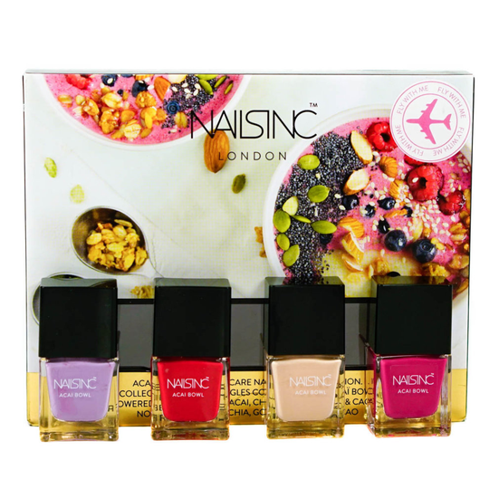 Nails Inc Acai Bowl Colour & Care Nail Polish Collection