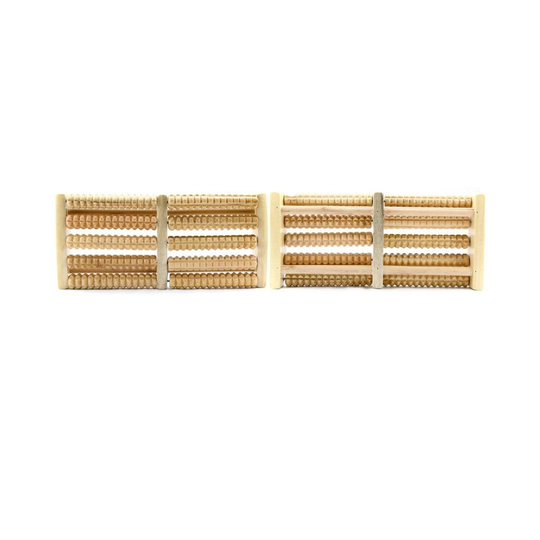 (S) Raw Wooden Foot Roller Wood Care Massage, Reflexology Relax, Relief Massager Spa, Anti Cellulite Foot Care