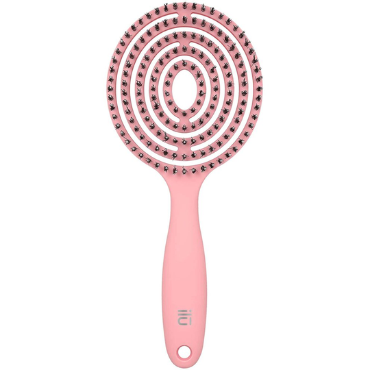 T4B ILU Lollipop Candy Professional Round Detangling Hairbrush (Pink)
