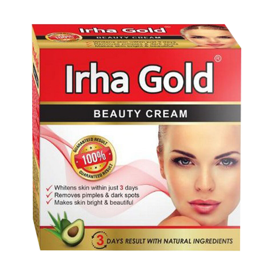 Irha Gold Beauty Cream Skin Whitening Removes Acne