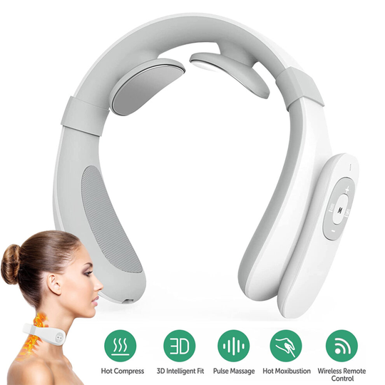 USB Electric Cervical Neck Pulse Massager Shoulder Muscle Relieve Pain